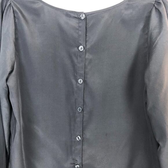 Xhilaration Bubble Sleeve Eyelet Scoop Neck Top Size S - Picture 9 of 11